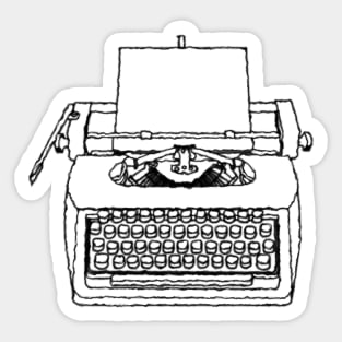 typewriter Sticker